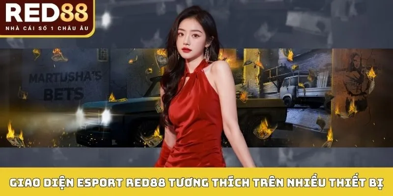 Giao diện Esport RED88 tương thích trên nhiều thiết bị