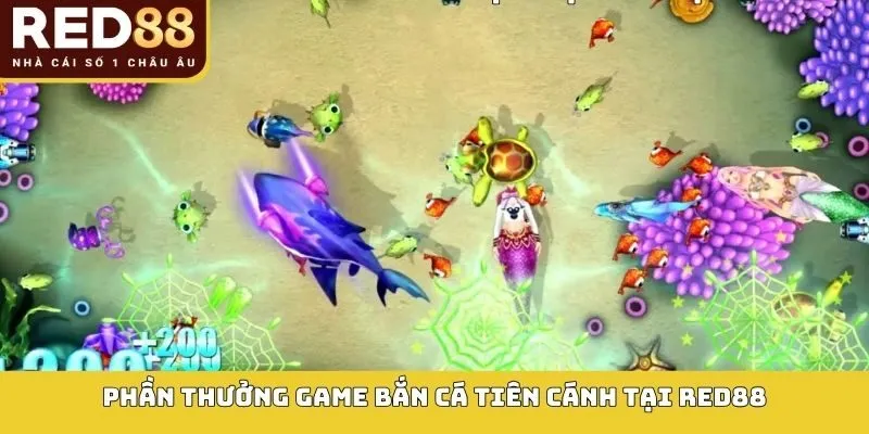 Phần thưởng game bắn cá tiên cánh tại RED88