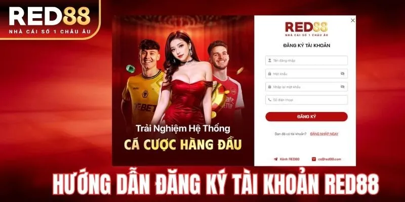 Cách đăng ký tài khoản RED88 cho hội viên mới